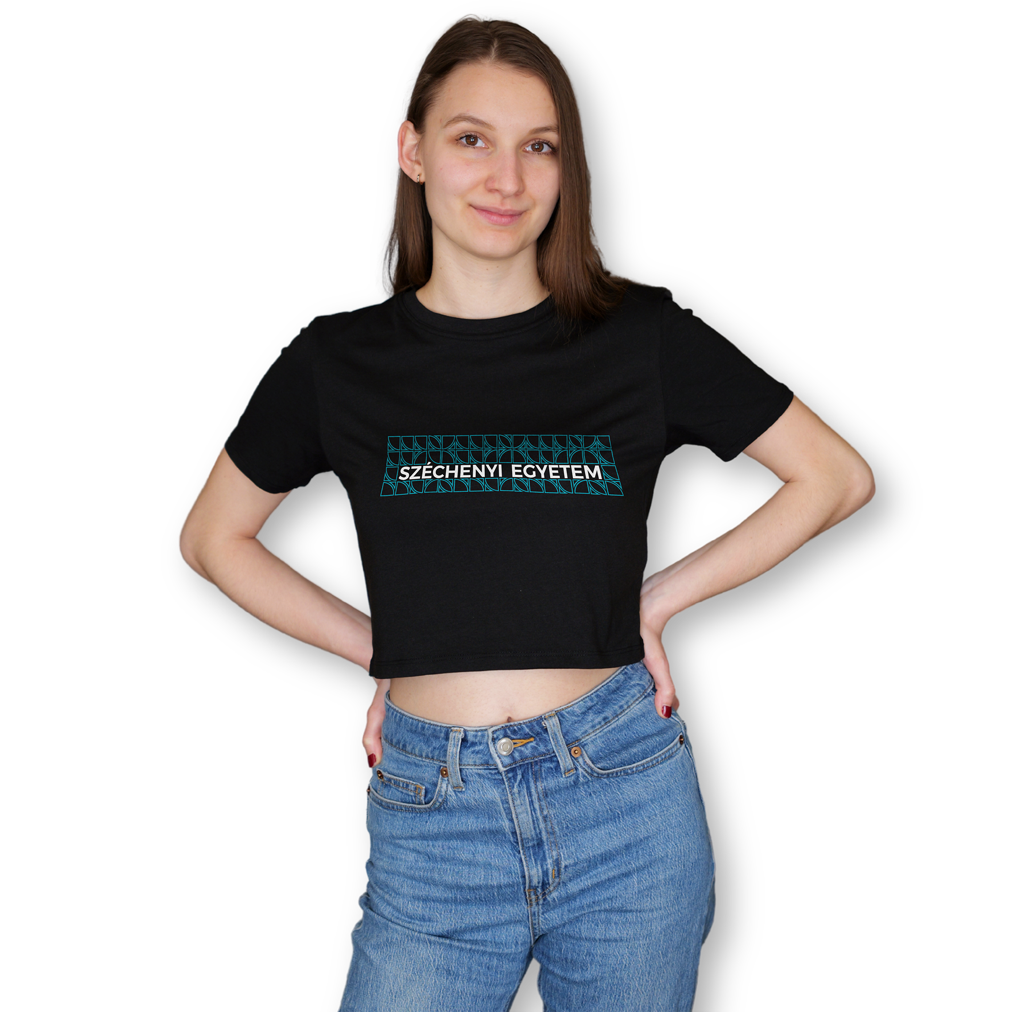 Széchenyi Egyetem Pattern_fekete_noi_top_2