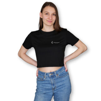 Kodolányi kis logó croptop fehér felirat