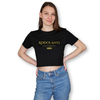 Kodolányi EST 1992 croptop sárga felirat