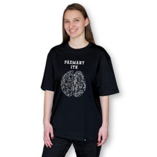 Pázmány ITK agy fekete oversized póló