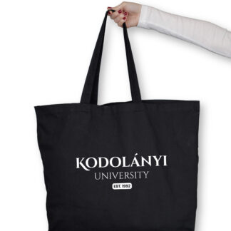 Kodolányi EST 1992 fekete fehér felirattal totebag