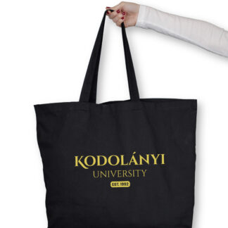 Kodolányi EST 1992 fekete sárga felirattal totebag