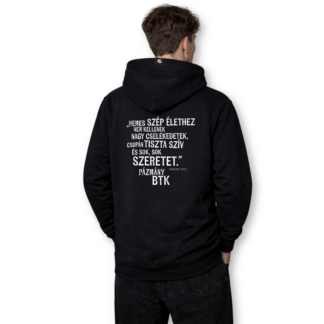 Pázmány Péter BTK black zip-up hoodie