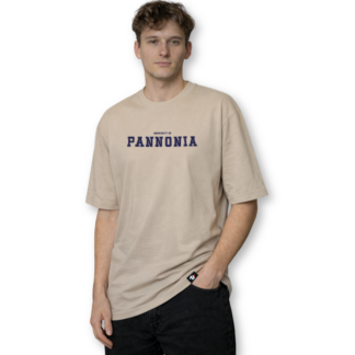 University of Pannonia bézs oversized póló