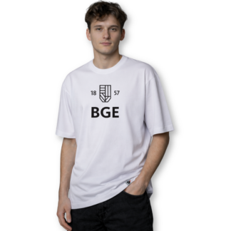 BGE 1857 fehér oversized póló