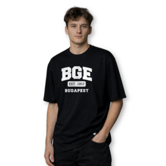 BGE est. 1857 fekete oversized póló