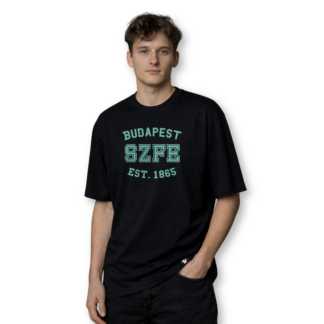SZFE EST 1865 black oversized shirt mint font