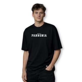 University of Pannonia fekete oversized póló