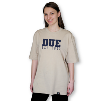 DUE EST 1953 bézs oversized póló