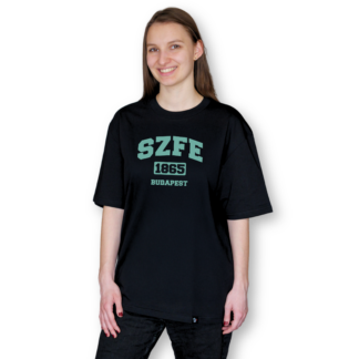 SZFE 1865 black oversized shirt mint font
