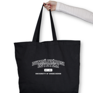 Dunaújvárosi Egyetem Est 1953 University of Dunaújváros black totebag